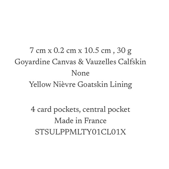 NEW GOYARD SAINT-SULPICE CARD
WALLET - Picture 15 of 16